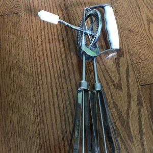 Vintage Manual Mixer, Retro Hand Mixer, Metal Hand
